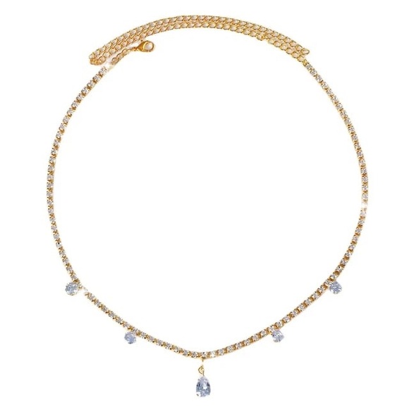 Crystal Droplets Hair Chain - Picture 2 of 6